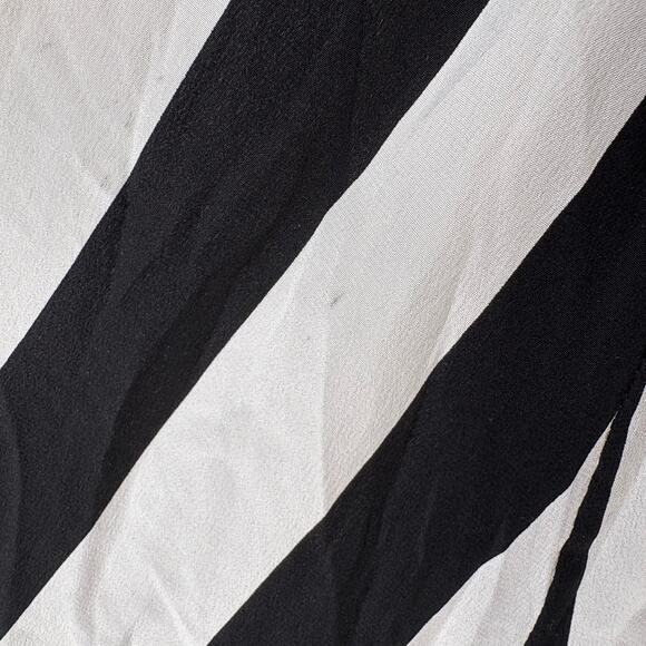 We Are‎ Leone Dress Silk Contrast Maxi Cardigan Striped Belted Long Sleeve S/M - Picture 7 of 14